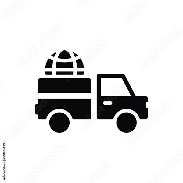 Obraz Globe transportation icon