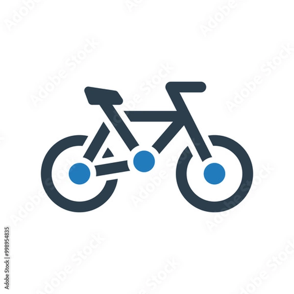 Fototapeta Bicycle icon vector