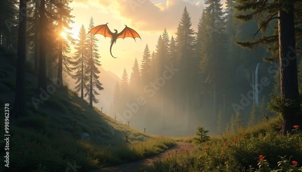 Obraz Dragons - A.I.-Generated Art