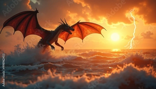 Obraz Dragons - A.I.-Generated Art