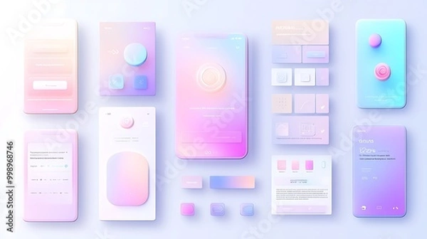 Fototapeta Abstract 3D Cube Art Collection: Geometric Designs, Textures, and Colorful Patterns