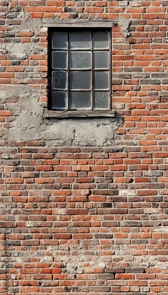 Fototapeta Brick Wall with Architectural Elements Electronics