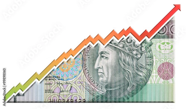 Obraz Money Growth Graph