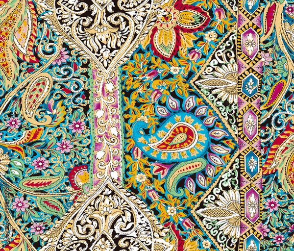 Obraz seamless texture, pattern. background with floral elements. vintage pattern.