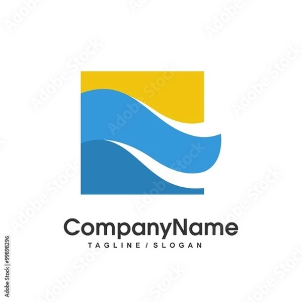 Fototapeta Square vector logo icon