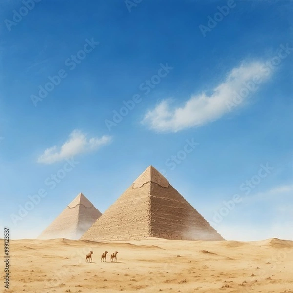 Fototapeta The Great Pyramids of Giza in Egypt