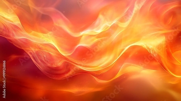 Fototapeta A mesmerizing display of flames swirling elegantly