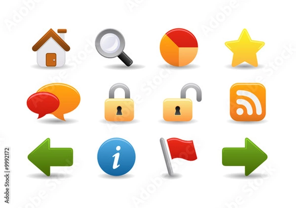 Fototapeta Web icons | Smooth series