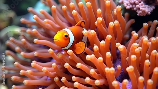 Obraz Clownfish and anemone