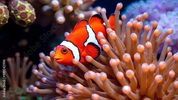 Obraz Clownfish and anemone