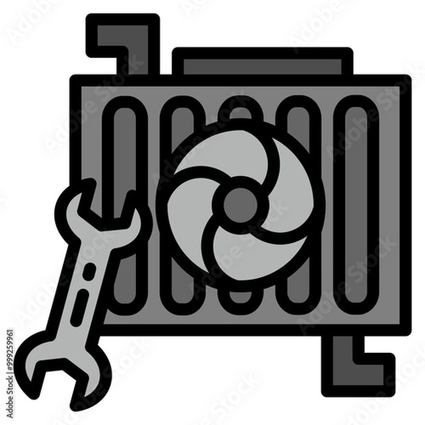 Fototapeta cooling, overheating, liquid, fluid, pipes