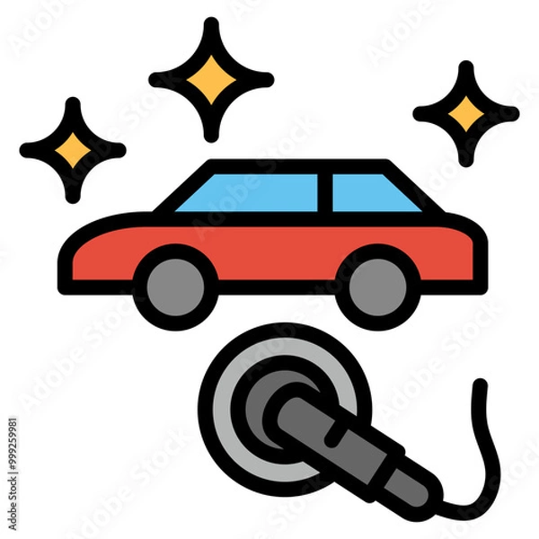 Fototapeta wax, shine, buffer, paint, scratch