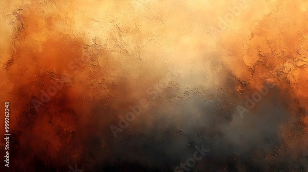 Fototapeta Textured Background with Orange and Brown Gradient