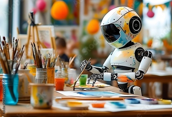 Fototapeta robot teacher