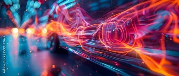 Fototapeta Car speakers installed in vehicle door panel.