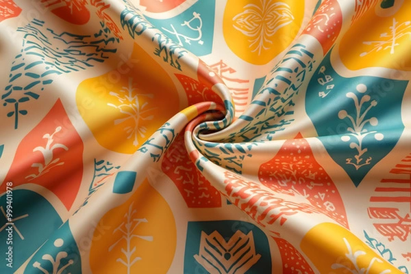 Obraz Vibrant Ethnic Silk Pattern