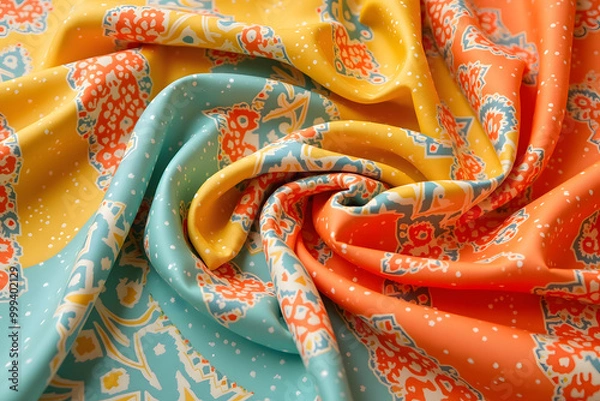 Obraz Vibrant Ethnic Silk Pattern
