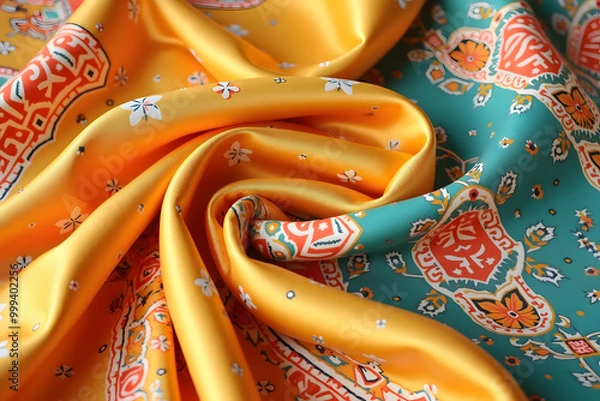 Obraz Vibrant Ethnic Silk Pattern
