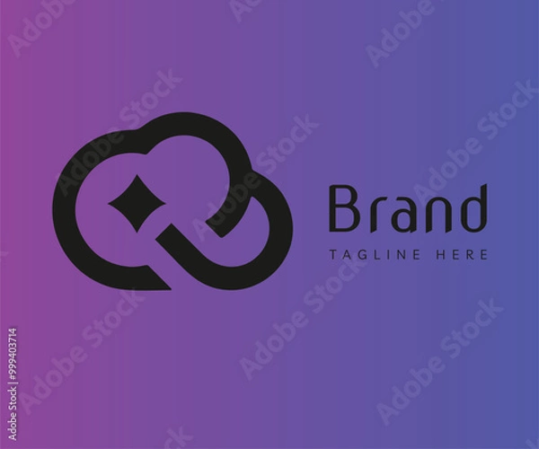 Fototapeta Cloud logo icon design template elements. Usable for Branding, Business and Technology Logos.
