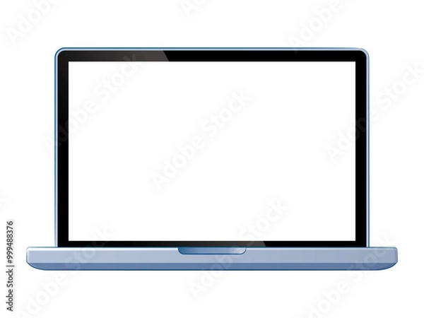 Obraz 空白画面のノートパソコン