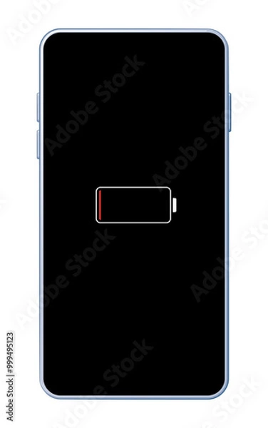 Obraz 充電切れのスマートフォン