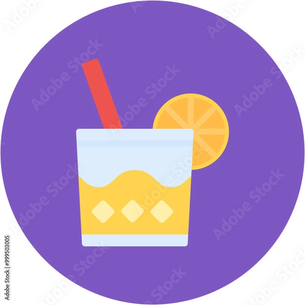 Fototapeta Caipirinha Cocktail icon vector image. Can be used for Festa Junina.