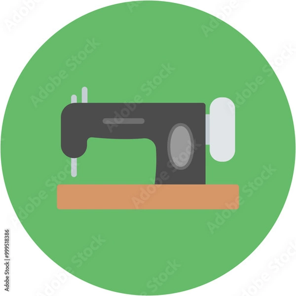 Obraz Sewing Machine icon vector image. Can be used for Retro.