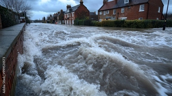 Obraz Flooding due to storm and severe weather