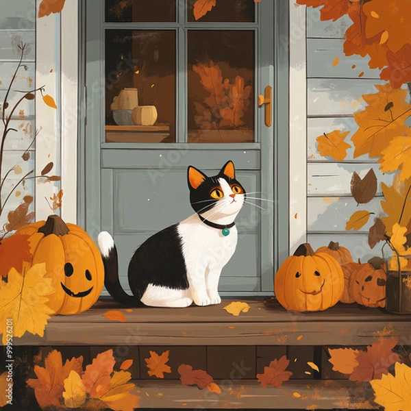 Obraz a peaceful cat