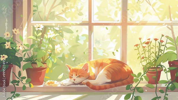Obraz Sleeping cat