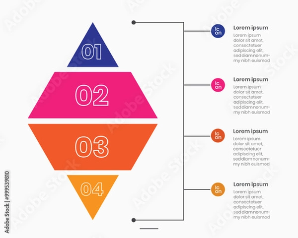 Fototapeta design templates for infographics, editable infographics, creative vectors for business options, and steps. circular element data