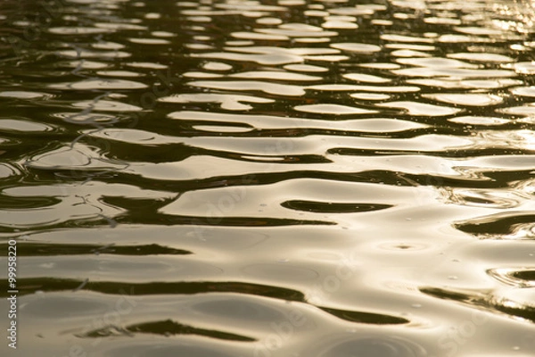 Fototapeta background of yellow surface of the water
