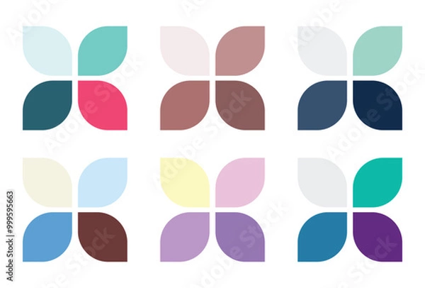 Fototapeta Abstract color palette Color swatches