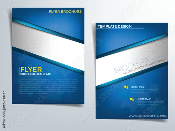 Fototapeta Header flyer business brochure vector graphic with space for text and message design