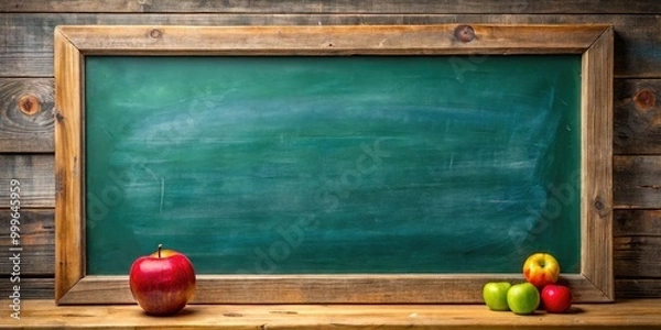 Obraz Rustic chalkboard background perfect for creative designs, presentations, educational materials, and menu displays, adding a charming touch to various projects and enhancing visual appeal.
