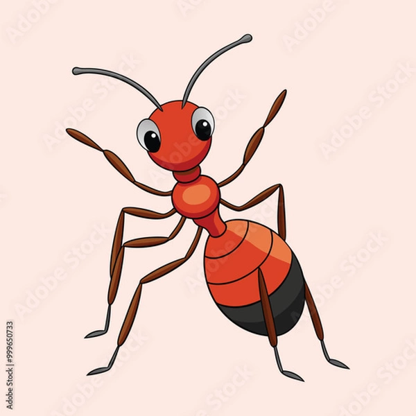 Fototapeta Ants character vector illustration