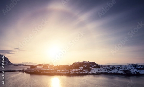 Obraz Norway lofoten winter landscape