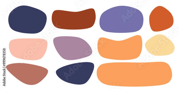 Obraz seamless background text label sticker set collection simple vector