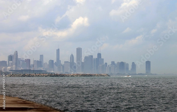 Obraz Smog Covered Skyline