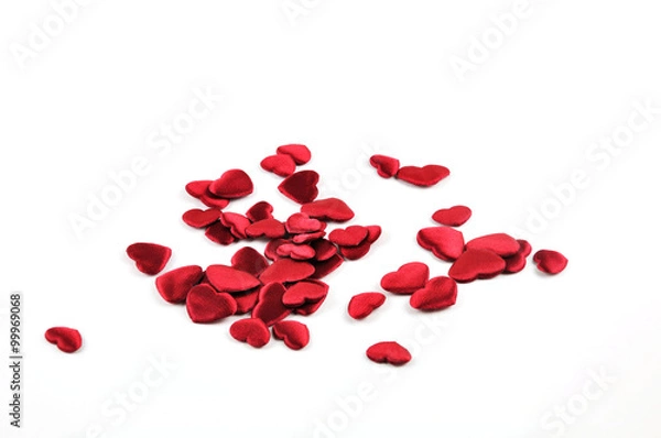 Obraz Small hearts, isolated on white