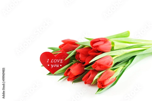 Obraz Tulips with love