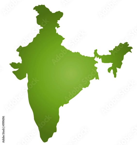Fototapeta karte indien