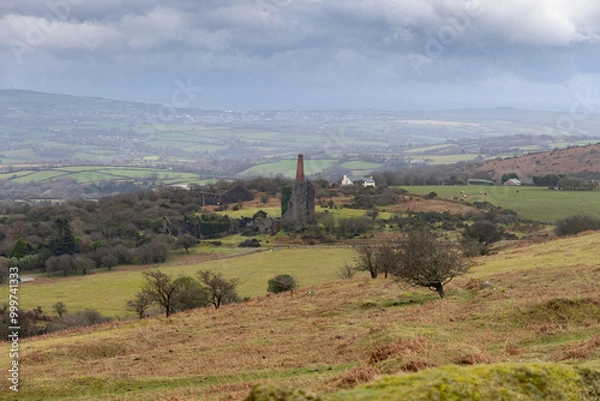Obraz Wheal Jenkin Mine at Minions on Bodmin Moor
