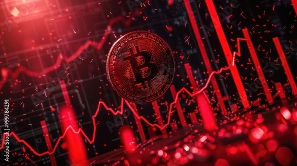 Obraz Bitcoin Cryptocurrency Market Crash