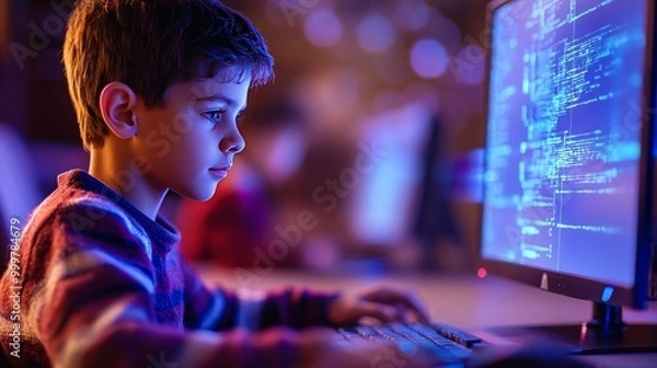 Obraz Asset Education School Student Computer Network Technology Concept