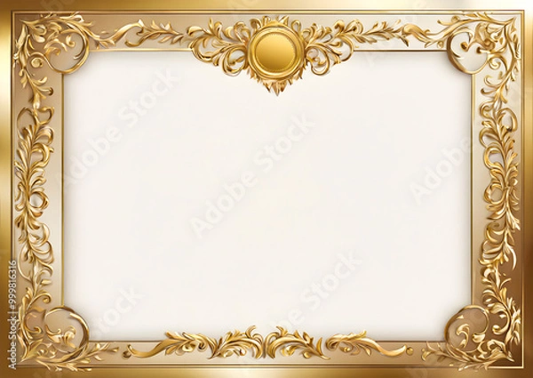 Fototapeta Certificate of Completion for Skill Advancement