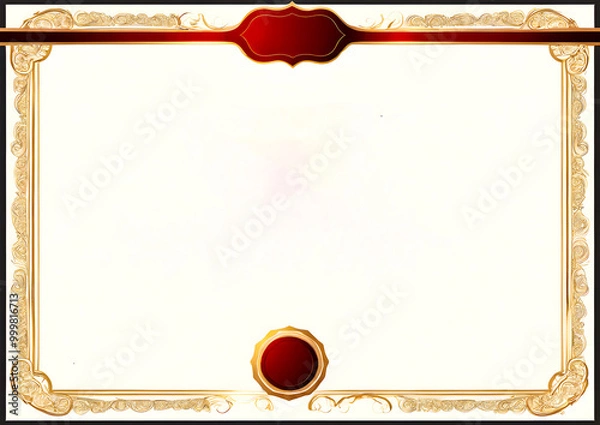 Fototapeta Certificate of Completion for Skill Advancement