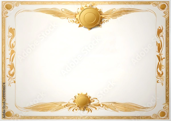 Fototapeta Certificate of Completion for Skill Advancement