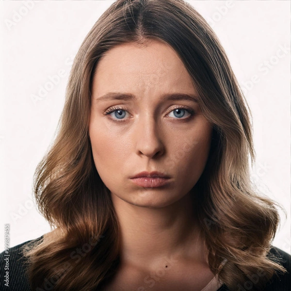 Obraz がっかりした女性の顔