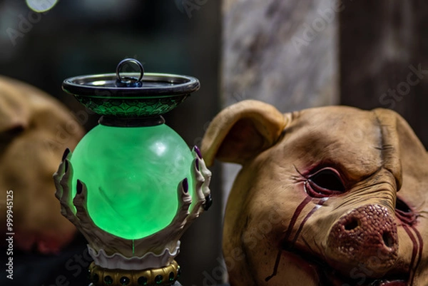 Obraz Rings with pig's head